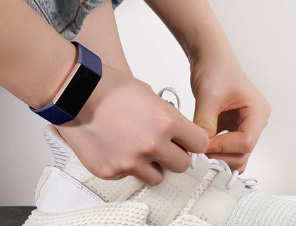 Sport Ersatzarmband 2er Pack, Größe L, Schwarz/Blau