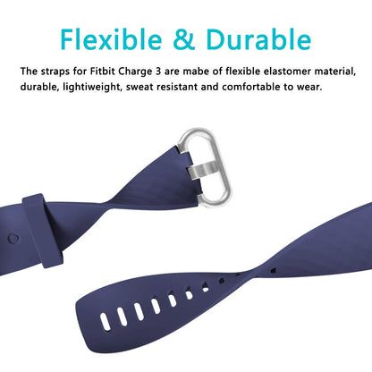 Sport Ersatzarmband 2er Pack, Größe L, Schwarz/Blau